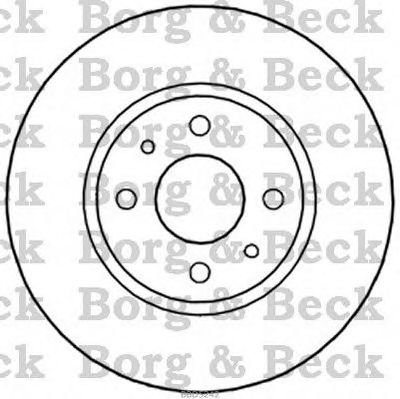 BORG & BECK bbd5242 -  Тормозной диск